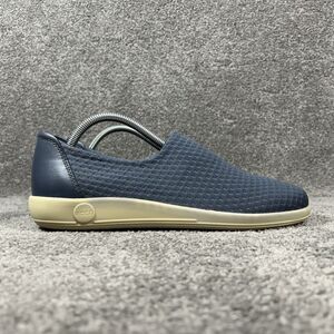 ECCO Soft 2.0 Women's EU 42 US 11-11.5 Blue Slip On Knit Loafer Shoes Used